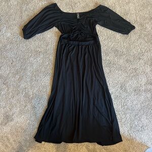 Foxblood Black Dress